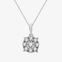 Womens 1/2 CT. T.W. Lab Grown White Diamond Sterling Silver Round 2-pc. Jewelry Set