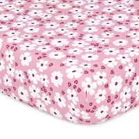 The Peanutshell Daisy 4-pc. Crib Sheet