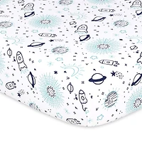 The Peanutshell Space 4-pc. Crib Sheet