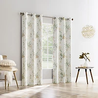 Sun Zero Percy Lenia Print Grommet Top Energy Saving 100% Blackout Single Curtain Panel