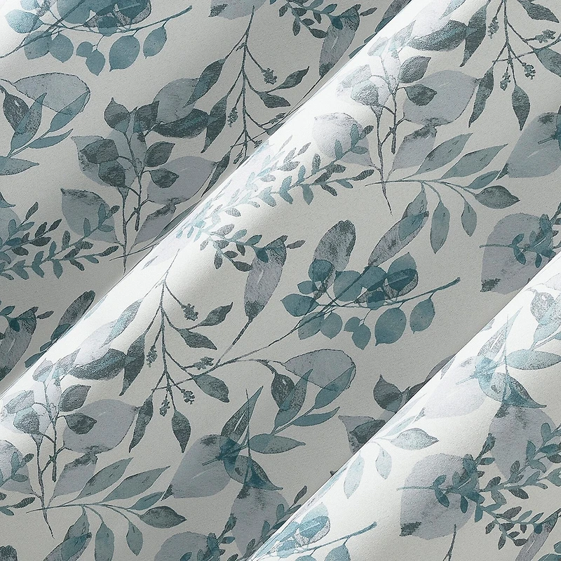 Sun Zero Percy Milford Print Grommet Top Energy Saving 100% Blackout Single Curtain Panel
