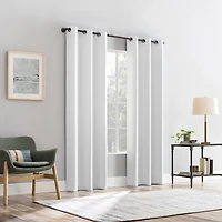 Sun Zero Percy Solid Grommet Top Energy Saving 100% Blackout Single Curtain Panel