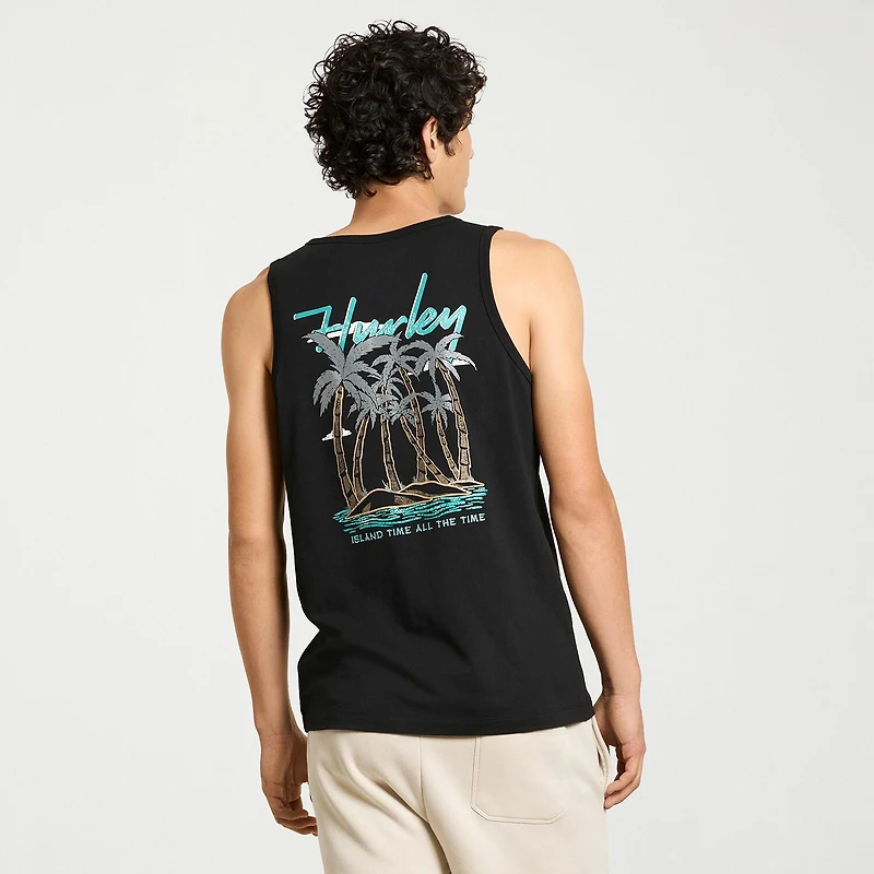 Hurley Mens Crew Neck Sleeveless Tank Top