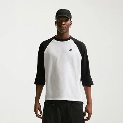 Nike Mens Crew Neck 3/4 Sleeve Active T-Shirt