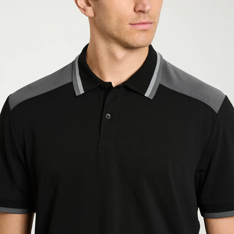 Van Heusen Performance Mens Regular Fit Short Sleeve Polo Shirt