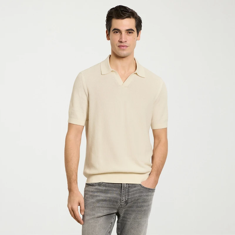 Van Heusen Temp Control Mens Short Sleeve Polo Sweater