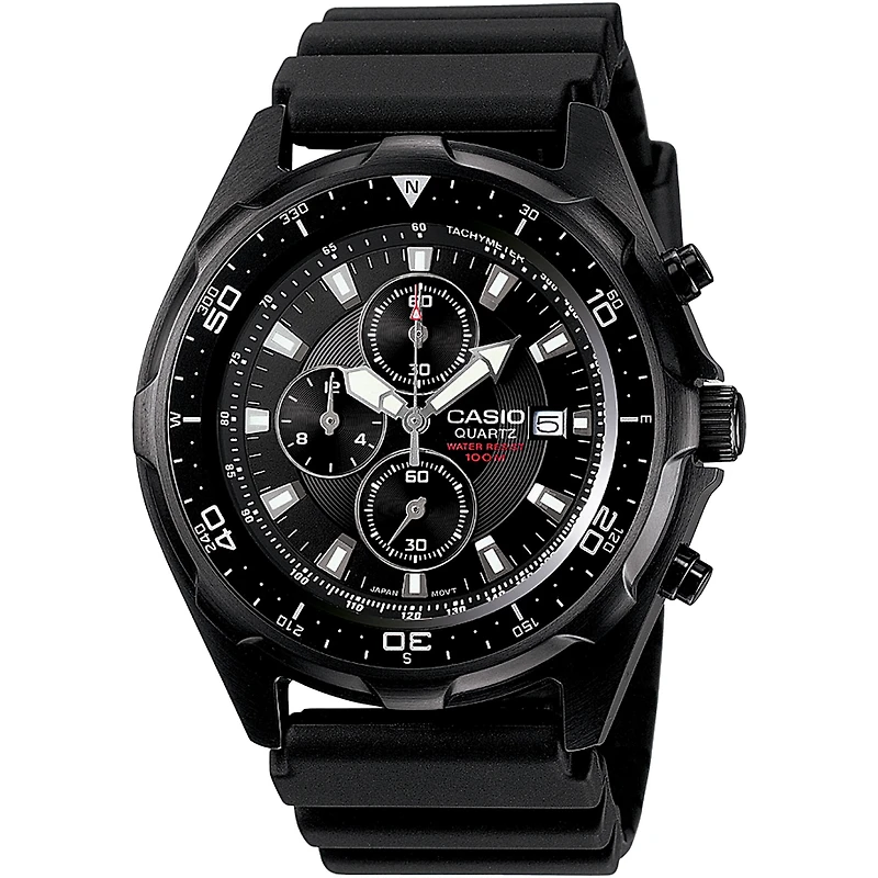 Casio Mens Black Strap Watch Amw330b-1a