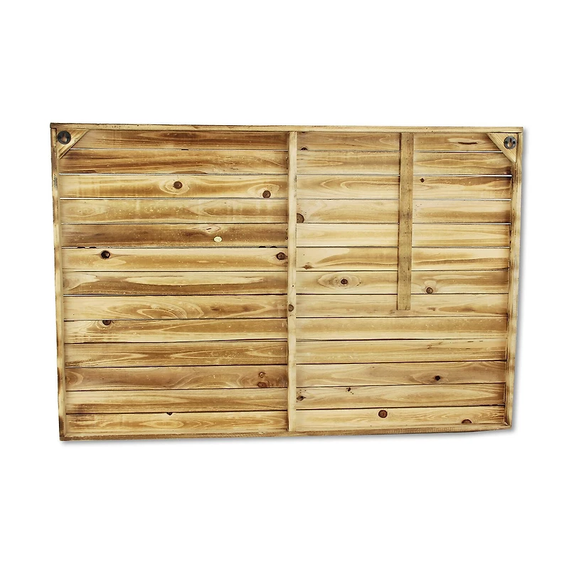 Cheungs Wooden Usa Flag With Galvanized Stripes And Magnetic Accents Metal Wall Art