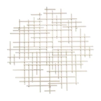 Iquara Small Round Metal Wall Art