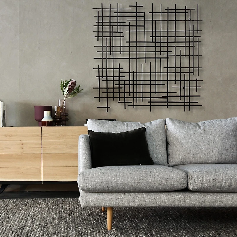 Iquara Large Square Metal Wall Art