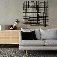 Iquara Large Square Metal Wall Art