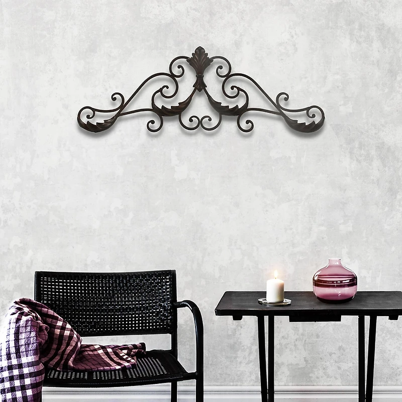 Cheungs 32" Horizontal Décor With Overlapping Wave Accents Metal Wall Art