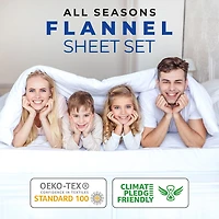 SUPERIOR® Plaid Cotton Flannel Rustic Warm Deep Pocket Sheet Set