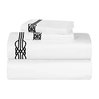 SUPERIOR® Moonlawn Cotton Elegant Embroidery 320tc Deep Pocket Sheet Set