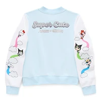 Hello Kitty® And Friends X The Powerpuff Girls™ Womens Juniors Fleece Midweight Bomber Jacket