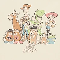 Boyfriend Tee Womens Juniors Crew Neck Short Sleeve Regular Fit Toy Story Graphic T-Shirt