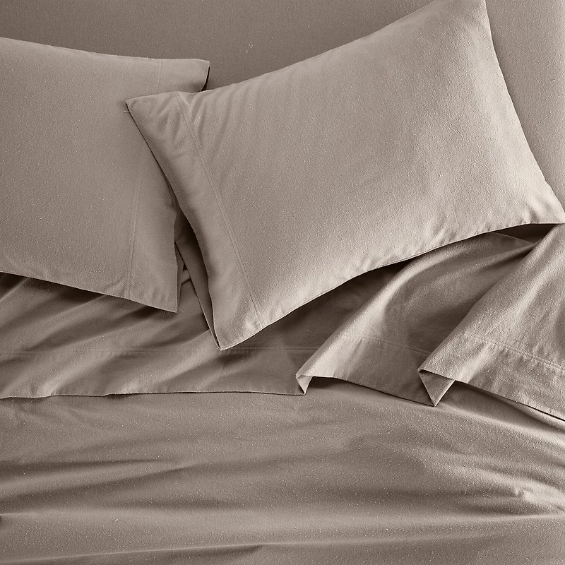 SUPERIOR® Rome Cotton Flannel Solid Warm Deep Pocket Sheet Set