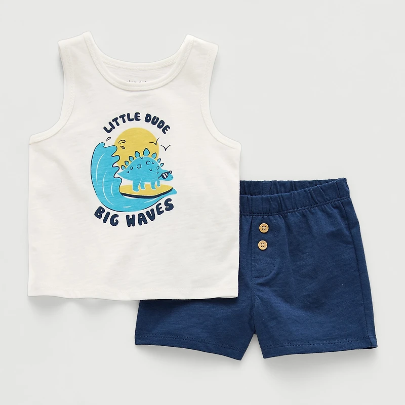 Okie Dokie Baby Boys 2-pc. Short Set