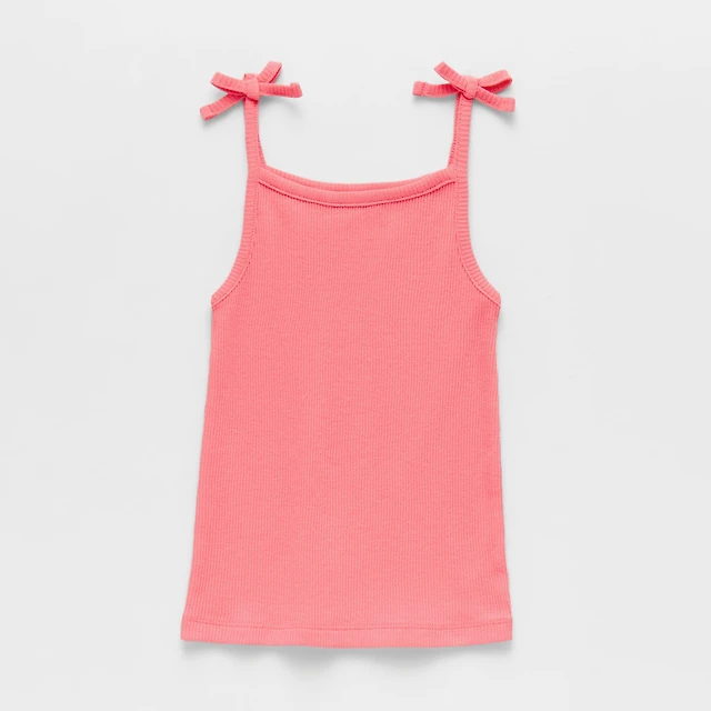 Okie Dokie Toddler & Little Girls Straight Neck Sleeveless Tank Top