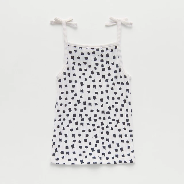 Okie Dokie Toddler & Little Girls Straight Neck Sleeveless Tank Top