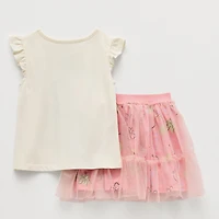 Toddler Girls 2-pc. Ariel Belle Princess Skirt Set