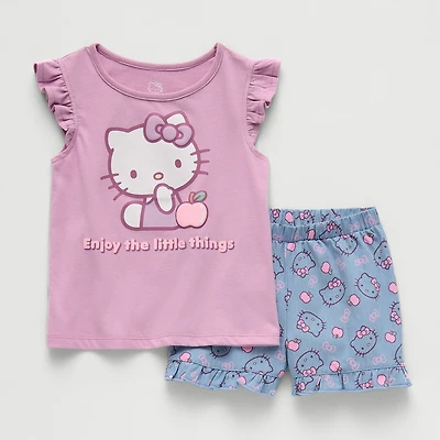 Toddler Girls Hello Kitty 2-pc. Short Set