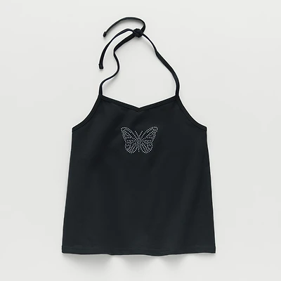 Thereabouts Little & Big Kid Girls Halter Neck Sleeveless Tank Top