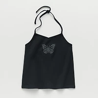 Thereabouts Little & Big Kid Girls Halter Neck Sleeveless Tank Top