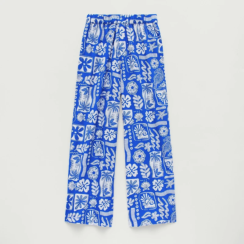 Thereabouts Little & Big Kid Girls Mid Rise Wide Leg Regular Fit Pull-On Pant