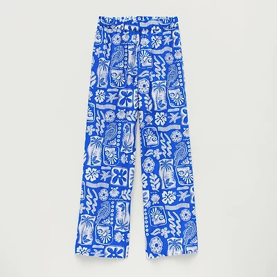 Thereabouts Little & Big Kid Girls Mid Rise Wide Leg Regular Fit Pull-On Pant