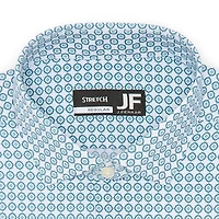 J. Ferrar Ultra Comfort Mens Regular Fit Stretch Fabric Wrinkle Free Long Sleeve Dress Shirt