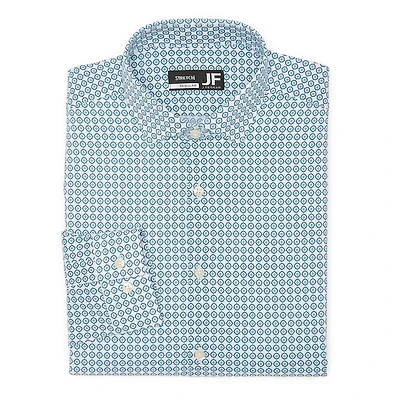 J. Ferrar Ultra Comfort Mens Regular Fit STRETCH FABRIC Wrinkle Free Long Sleeve Dress Shirt