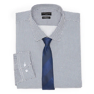 Shaquille O'Neal XLG™ Mens Big and Tall Regular Fit Long Sleeve Dress Shirt Tie Set