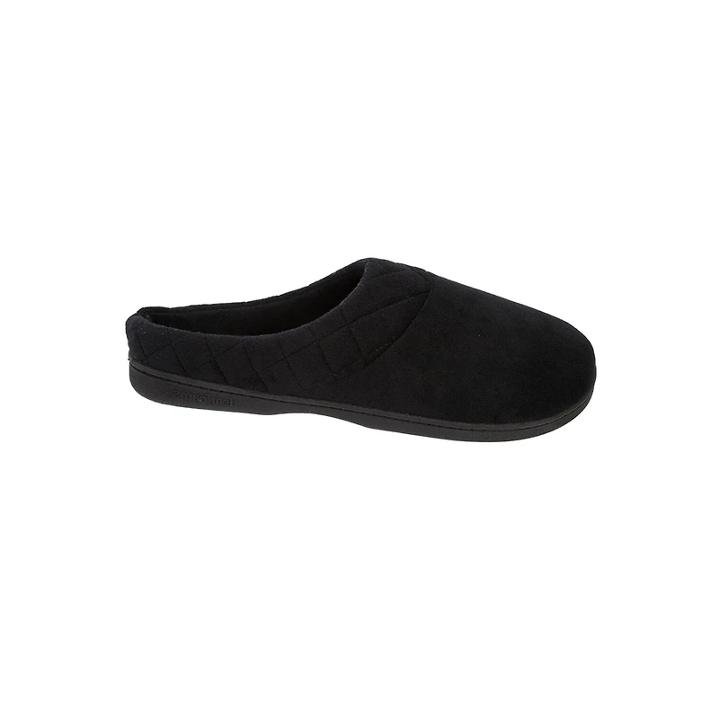 Dearfoams Darcy Velour Scuff Womens Memory Foam Clog Slippers