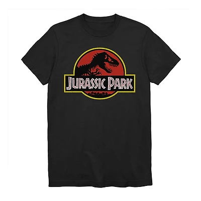 Jurassic Park Mens Crew Neck Short Sleeve Regular Fit World Graphic T-Shirt