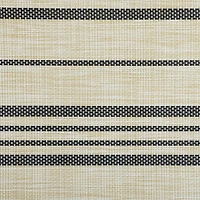 Design Imports Black Farmhouse Stripe Pvc Woven 6-pc. Table Linen Set
