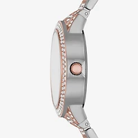 Geneva Ladies Womens Crystal Accent Two Tone Bracelet Watch Fmdjm278