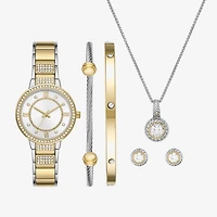 Ladies Boxed Sets Womens Crystal Accent Multicolor 6-pc. Watch Boxed Set Fmdjset356