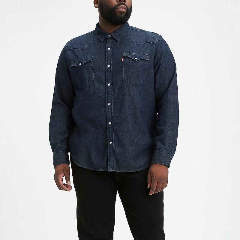 Levi's® Big and Tall Mens Long Sleeve Western Shirt