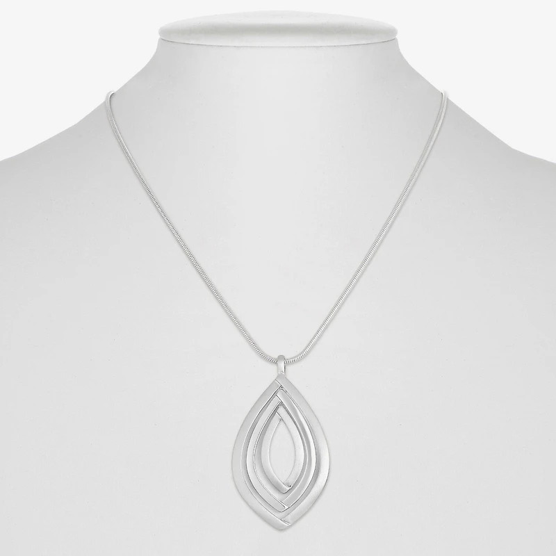 Liz Claiborne Orbital Womens 17 Inch Pendant Necklace