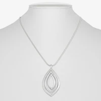 Liz Claiborne Orbital Womens 17 Inch Pendant Necklace