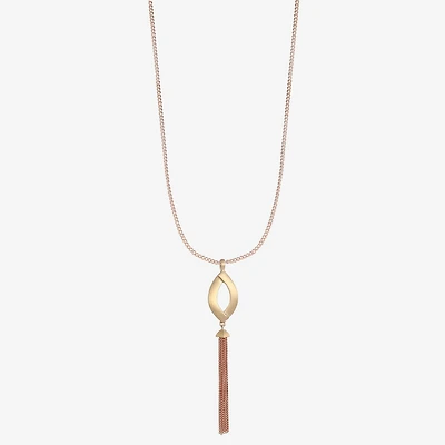 Liz Claiborne Tassel Womens 32 Inch Pendant Necklace