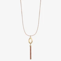 Liz Claiborne Tassel Womens 32 Inch Pendant Necklace