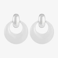 Liz Claiborne Doorknocker Womens Hypoallergenic Drop Earrings