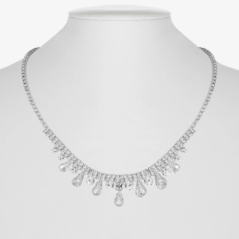 Monet Jewelry Timeless Frontal Womens 17 Inch Collar Necklace