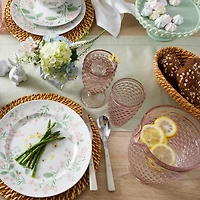 Martha Stewart Chauncey Hobnail Glass Serving Pitcher