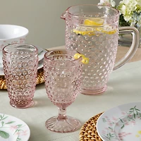 Martha Stewart Chauncey Hobnail Glass Serving Pitcher