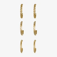 Liz Claiborne Womens Hypoallergenic 3 Pair Earring Set