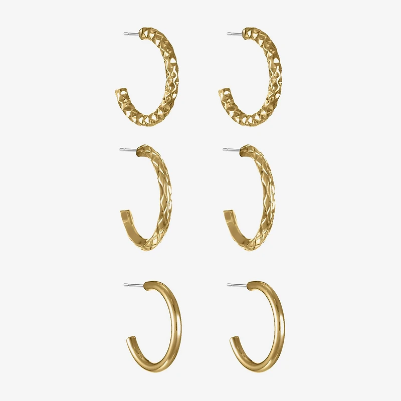 Liz Claiborne Womens Hypoallergenic 3 Pair Earring Set
