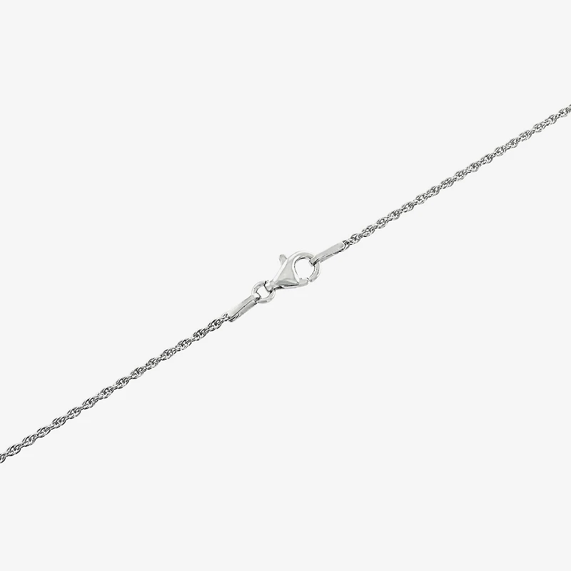 Womens Enhanced Blue Turquoise Sterling Silver Round 18 Inch Pendant Necklace